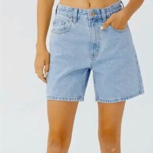 Cotton On Dad Denim Short Sz6